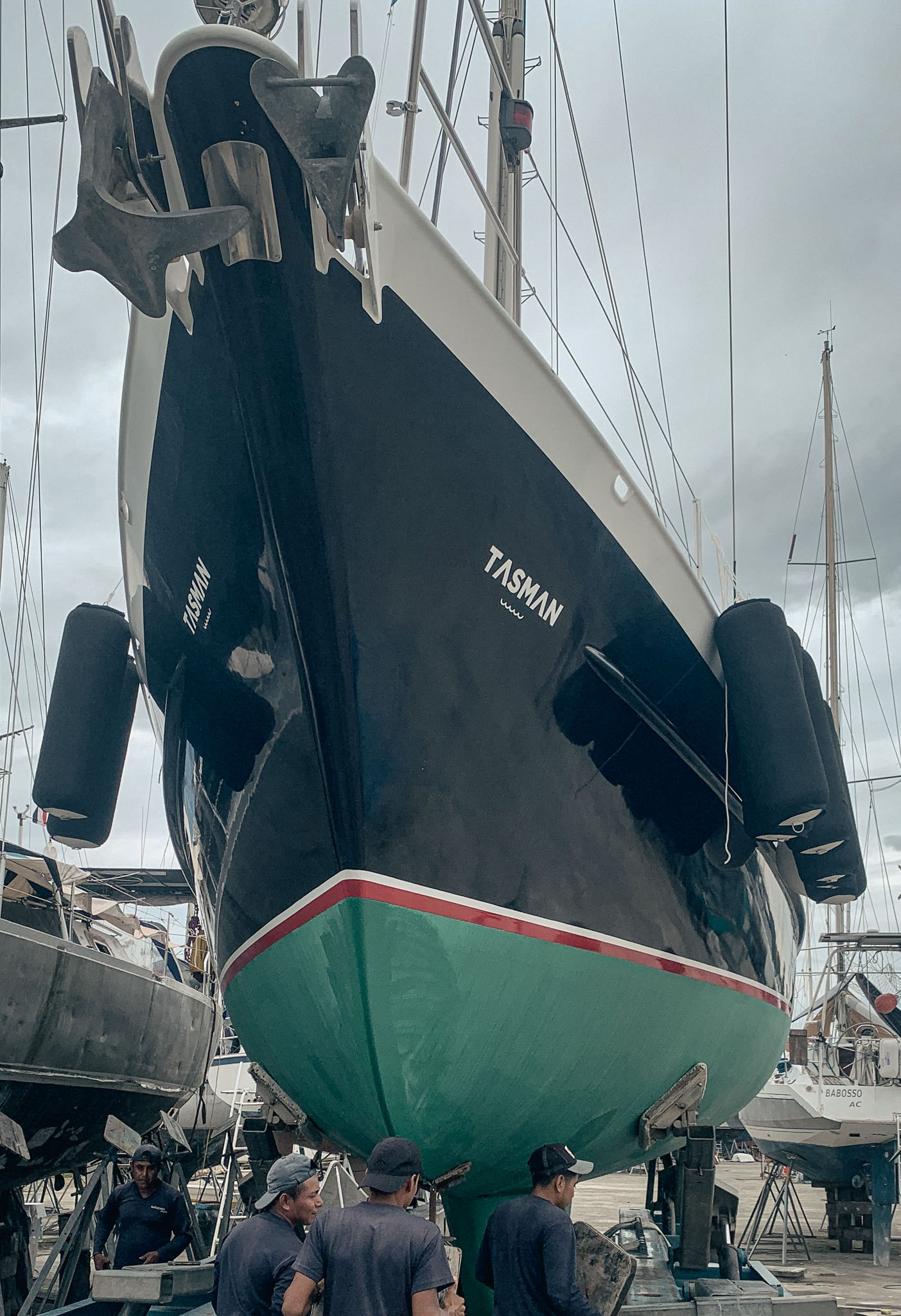 At the dock